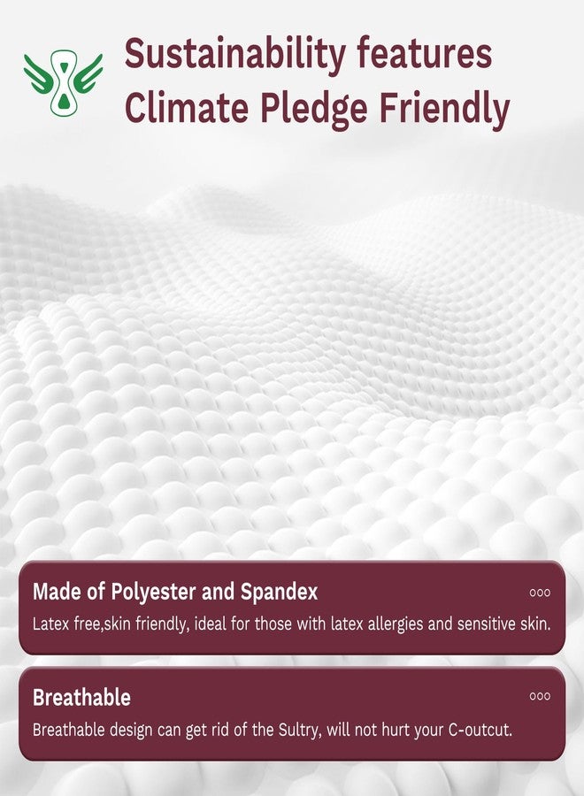 ملابس داخلية شبكية من هانسيلك لما بعد الولادة، عبوة من 8 قطع، سراويل داخلية شبكية عالية الخصر للمستشفى، قابلة للتهوية، ملابس داخلية للتعافي بعد الولادة القيصرية، أبيض، كبير - Image 3